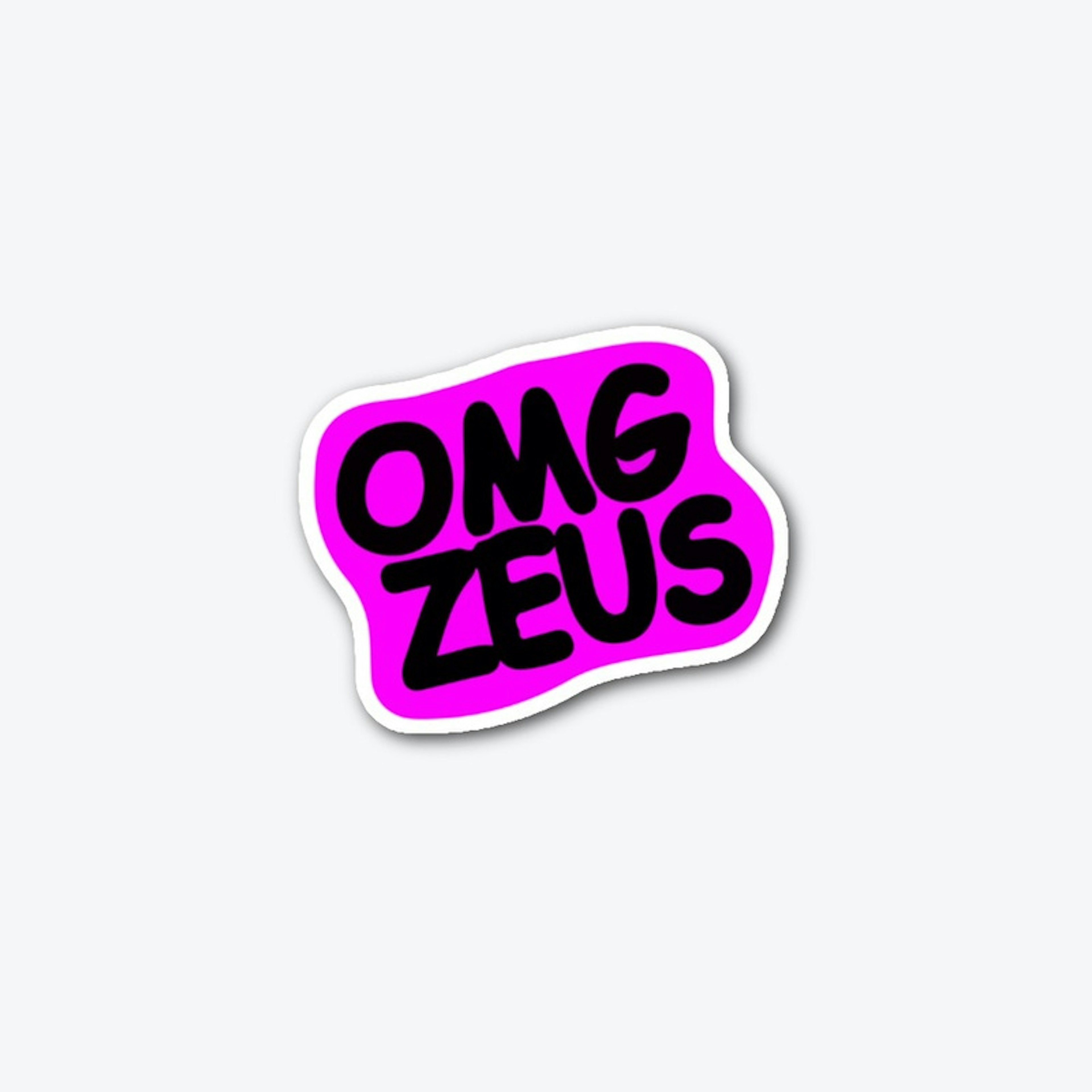 "Omg Zeus" - Die Cut Sticker